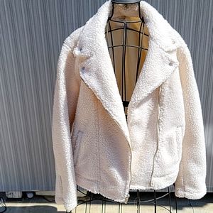Old Navy sherpa motorcycle jacket
